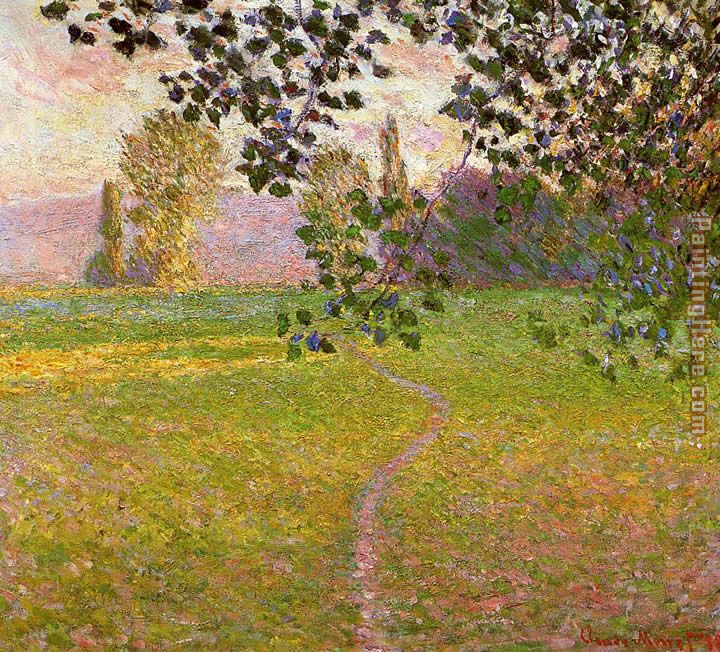 Morning Landscape Giverny painting - Claude Monet Morning Landscape Giverny art painting